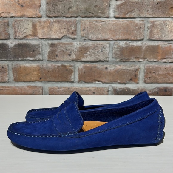 Made in Brazil suede penny loafers - Picture 1 of 10
